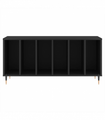 vidaXL Record Cabinet Black 100x38x48 cm Engineered Wood
