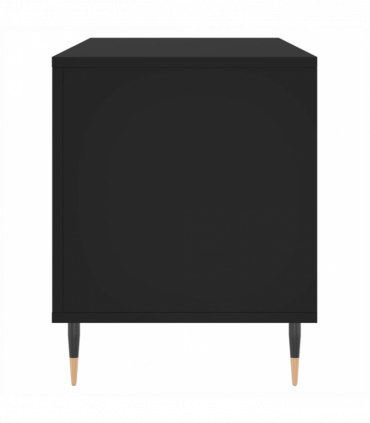 vidaXL Record Cabinet Black 100x38x48 cm Engineered Wood