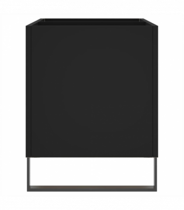 vidaXL Record Cabinet Black 74.5x38x48 cm Engineered Wood