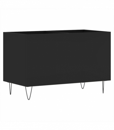vidaXL Record Cabinet Black 74.5x38x48 cm Engineered Wood