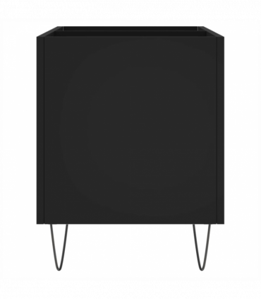 vidaXL Record Cabinet Black 74.5x38x48 cm Engineered Wood