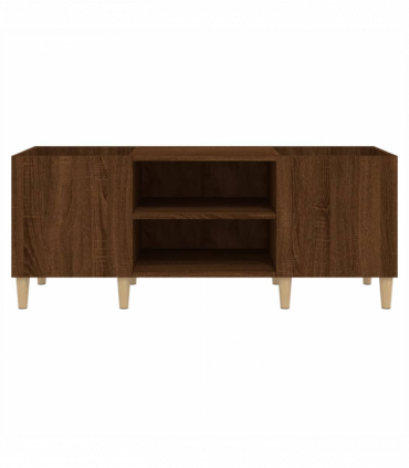 vidaXL Record Cabinet Brown Oak 121x38x48 cm Engineered Wood