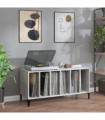 vidaXL Record Cabinet Concrete Grey 100x38x48 cm Engineered Wood