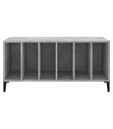 vidaXL Record Cabinet Concrete Grey 100x38x48 cm Engineered Wood