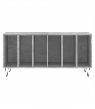 vidaXL Record Cabinet Concrete Grey 100x38x48 cm Engineered Wood
