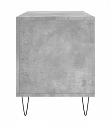 vidaXL Record Cabinet Concrete Grey 100x38x48 cm Engineered Wood