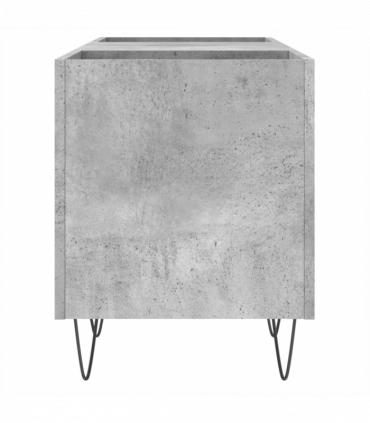 vidaXL Record Cabinet Concrete Grey 121x38x48 cm Engineered Wood