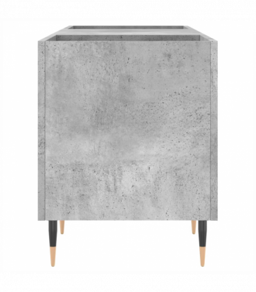 vidaXL Record Cabinet Concrete Grey 121x38x48 cm Engineered Wood