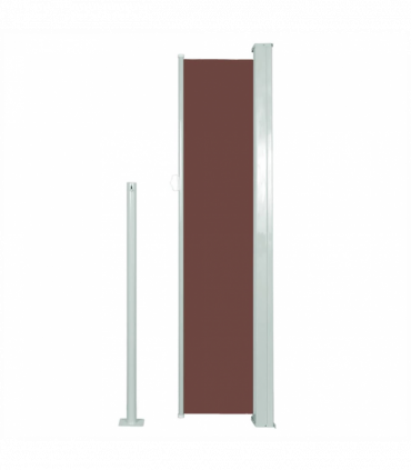 vidaXL Retractable Side Awning 140 x 300 cm Brown