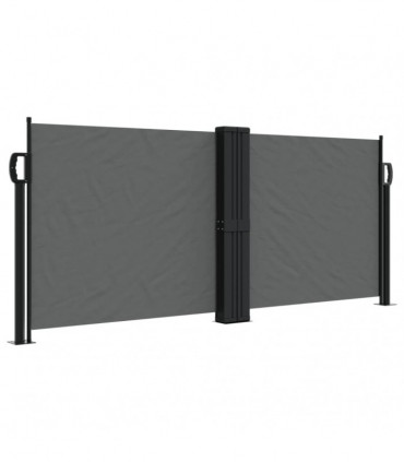 vidaXL Retractable Side Awning Anthracite 100x1000 cm