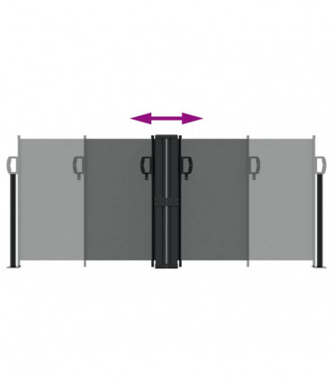 vidaXL Retractable Side Awning Anthracite 100x1000 cm