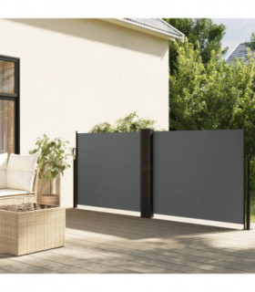 vidaXL Retractable Side Awning Anthracite 120x1000 cm