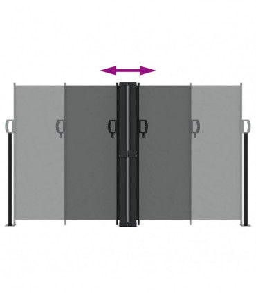 vidaXL Retractable Side Awning Anthracite 140x1000 cm