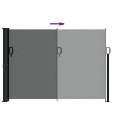 vidaXL Retractable Side Awning Anthracite 140x500 cm