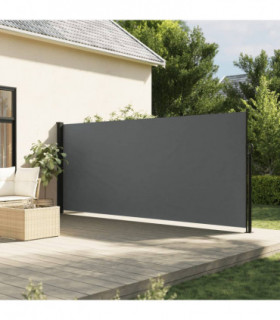 vidaXL Retractable Side Awning Anthracite 180x300 cm