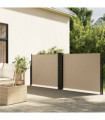 vidaXL Retractable Side Awning Beige 120x1000 cm