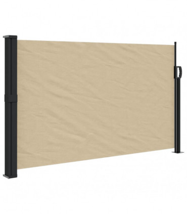 vidaXL Retractable Side Awning Beige 120x500 cm