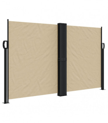 vidaXL Retractable Side Awning Beige 140x1000 cm
