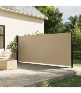 vidaXL Retractable Side Awning Beige 170x300 cm