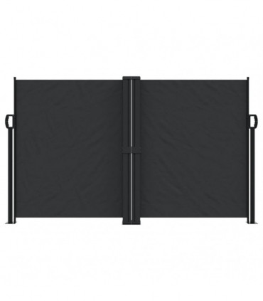 vidaXL Retractable Side Awning Black 140x1000 cm