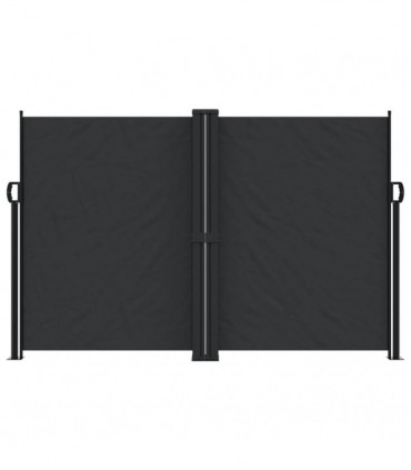 vidaXL Retractable Side Awning Black 160x1000 cm