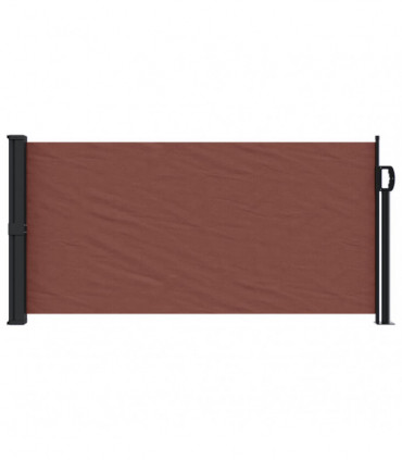 vidaXL Retractable Side Awning Brown 100x300 cm