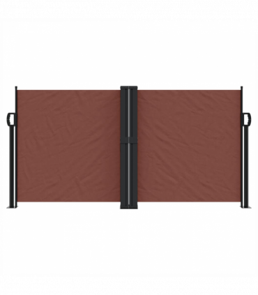 vidaXL Retractable Side Awning Brown 120x1000 cm