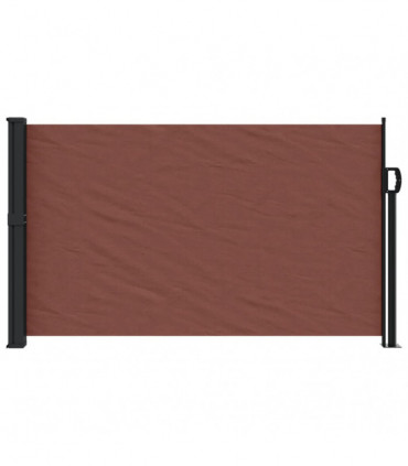 vidaXL Retractable Side Awning Brown 120x600 cm