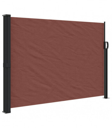 vidaXL Retractable Side Awning Brown 140x500 cm