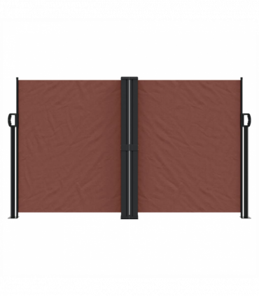 vidaXL Retractable Side Awning Brown 140x600 cm