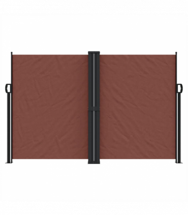 vidaXL Retractable Side Awning Brown 160x1000 cm