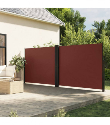 vidaXL Retractable Side Awning Brown 160x1200 cm