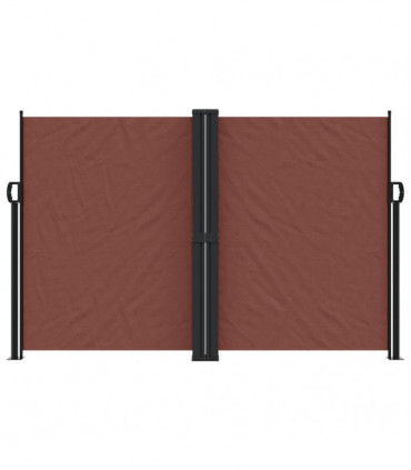 vidaXL Retractable Side Awning Brown 160x1200 cm