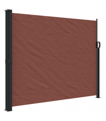 vidaXL Retractable Side Awning Brown 160x600 cm