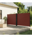 vidaXL Retractable Side Awning Brown 160x600 cm
