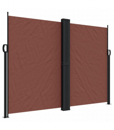 vidaXL Retractable Side Awning Brown 180x1200 cm
