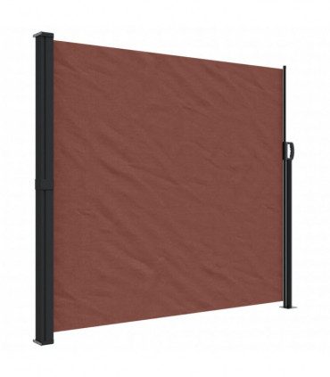 vidaXL Retractable Side Awning Brown 180x600 cm