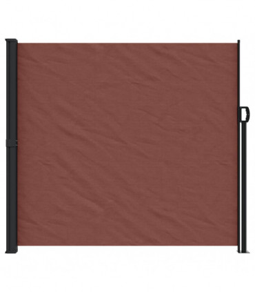 vidaXL Retractable Side Awning Brown 180x600 cm