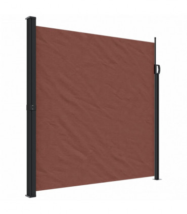 vidaXL Retractable Side Awning Brown 200x600 cm