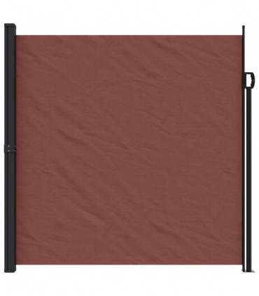vidaXL Retractable Side Awning Brown 200x600 cm