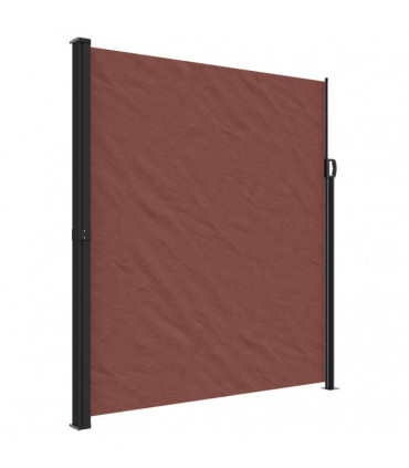 vidaXL Retractable Side Awning Brown 220x500 cm