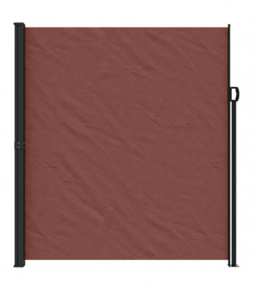 vidaXL Retractable Side Awning Brown 220x500 cm