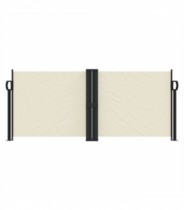 vidaXL Retractable Side Awning Cream 100x600 cm