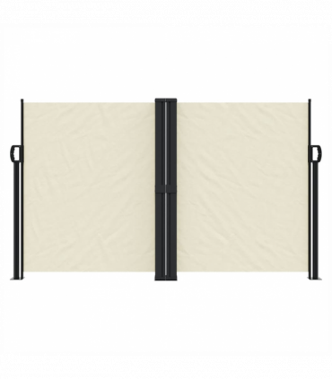 vidaXL Retractable Side Awning Cream 140x1000 cm