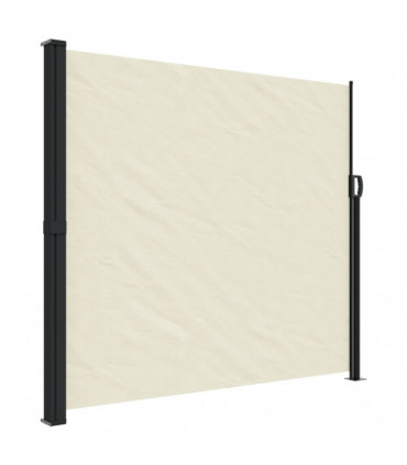 vidaXL Retractable Side Awning Cream 180x300 cm