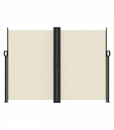 vidaXL Retractable Side Awning Cream 180x600 cm