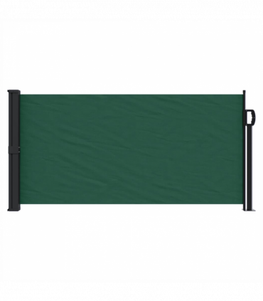 vidaXL Retractable Side Awning Dark Green 100x500 cm