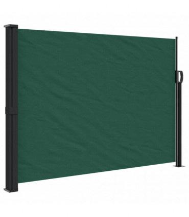 vidaXL Retractable Side Awning Dark Green 140x600 cm