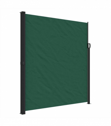 vidaXL Retractable Side Awning Dark Green 220x600 cm