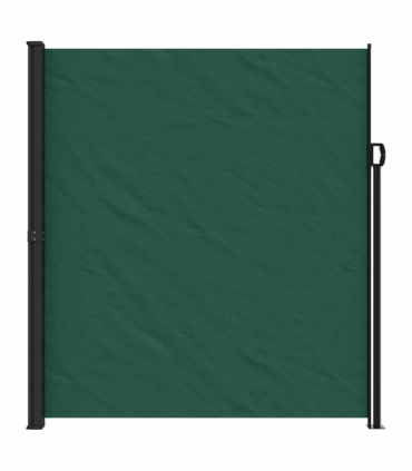 vidaXL Retractable Side Awning Dark Green 220x600 cm